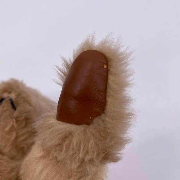 Jo Householter 13" Tan 5 Way Jointed Bear Made in the USA Vintage 1984 NO NOSE - Picture 7 of 12